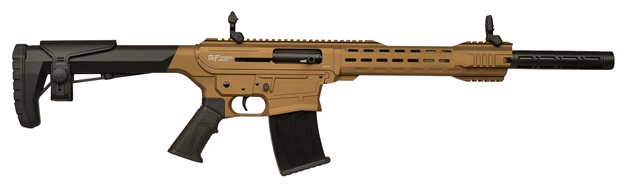 Picture of  Gforce Arms Gf2512bnz Gf25  12 Gauge Semi-Auto 3" 5+1 20" Bronze Cerakote Spiral Threaded Barrel, Bronze Cerakote Picatinny Rail Aluminum Receiver, Adjustable Black Synthetic Stock W/Black Rubber Grip