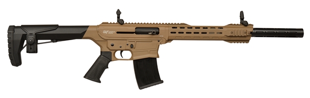 Picture of  Gforce Arms Gf2512fde Gf25  12 Gauge Semi-Auto 3" 5+1 20" Flat Dark Earth Cerakote Threaded Barrel Flat Dark Earth Cerakote Receiver, Black Synthetic Stock 643477863671