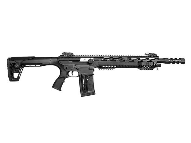 Picture of Gforce Arms Gf991220dlx Gf99 Deluxe 12 Gauge 5+1 20" Black Threaded Barrel, Black Cerakote Picatinny Rail Receiver, Adjustable Black Synthetic Stock BR991220DLX 643477862728