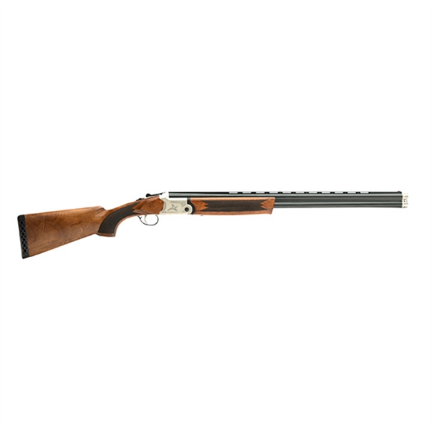 Picture of  Gforce Arms Gf52028 Gf5 Filthy Pheasant Full Size 20 Gauge Break Open 3" 2Rd 28" Black Over/Under Vent Rib Barrel, Nickel Plated Aluminum Receiver, Fixed Turkish Walnut Stock, 5 Chokes