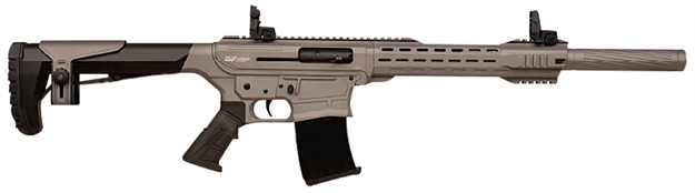 Picture of Gforce Arms Gf251220tg Gf25  12 Gauge Semi-Auto 3" 5+1 20" Tungsten Cerakote Threaded Barrel, Tungsten Cerakote Receiver, Black Synthetic Stock GF2512TG