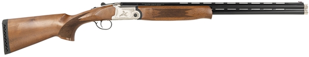 Picture of  Gforce Arms Gf52824y Gf5 Filthy Pheasant Youth 28 Gauge Break Open 3" 2Rd 24" Black Over/Under Vent Rib Barrel, Nickel Plated Engraved Aluminum Receiver, Fixed Turkish Walnut Stock 643477867587