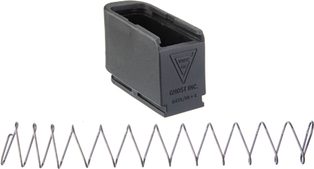Picture of Ghost Inc Moab Mag Extension For Glock 43X48 Plus 4 Rnds Black GHOG43X48PLUS4