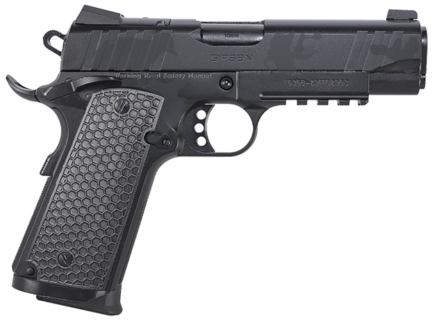 Picture of  Girsan 391154 Mc1911 C Influencer Compact 45 Acp 8+1 4.40" Black Steel Barrel, Black Camo Optic Ready/Serrated Steel Slide & Frame W/Picatinny Rail & Beavertail, Black Polymer Grip 741566907029