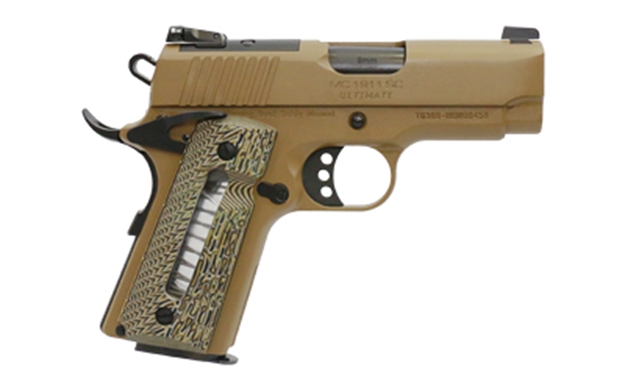 Picture of Girsan 390037 Mc1911 SC Ultimate 9Mm Luger 3.40" 7+1 Overall Flat Dark Earth Finish With Extended Beavertail Frame, Serrated Steel With Optic Cut Slide & G10 With Integrated Capacity Window Grip GIRSANMC1911SC9MMDEULT 741566903984