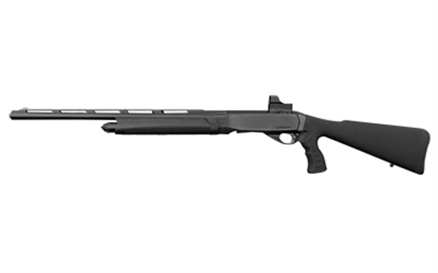 Picture of  Girsan 390171 Mc312 Sport 12 Gauge With 24" Barrel, 3" Chamber, 5+1 Capacity, Black Metal Finish & Black Fixed Pistol Grip Synthetic Stock Right Hand (Full Size) Includes Red Dot