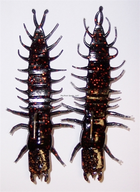 Picture of Gitzit 2 Pack Rigged 2-7/8" Hellgrammite, Dobsonfly Larvae Imitator.
