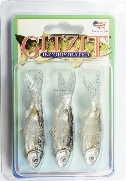 Picture of Gitzit Dying Shad Swimbait, 3", 1/4 Oz, 3/Pack