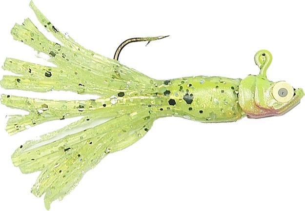 Picture of Gitzit Little Tough Guy Jig, 1 1/2", 1/16 Oz, SZ 6 Hook, Chartreuse, 2/Pack 17163