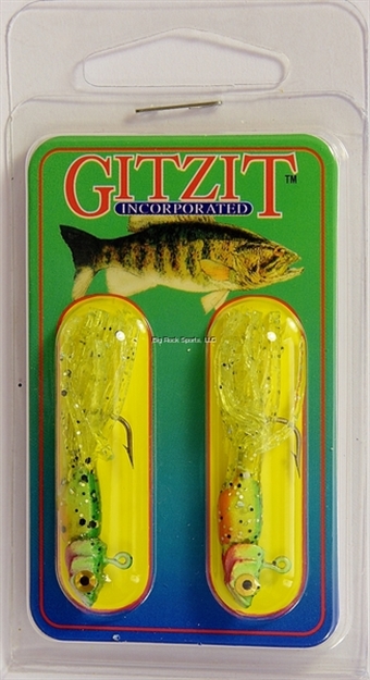 Picture of Gitzit Little Tough Guy Jig, 1 1/2", 1/16 Oz, SZ 6 Hook, Perch, 2/Pack