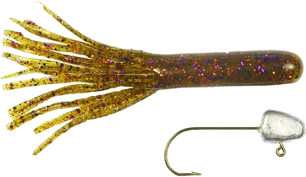 Picture of Gitzit Tournament Series 3.5" Gitzit Tubes Copper Craw 4 Pack 2 Hooks
