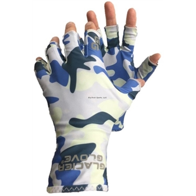 Picture of Glacier Abaco Bay Sun Glove-Blue Camo-Small/Medium