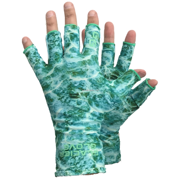 Picture of Glacier Abaco Bay Sun Glove Xs/S - Green Camo