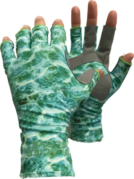 Picture of Glacier Islamorada Sun Glove M - Green Camo