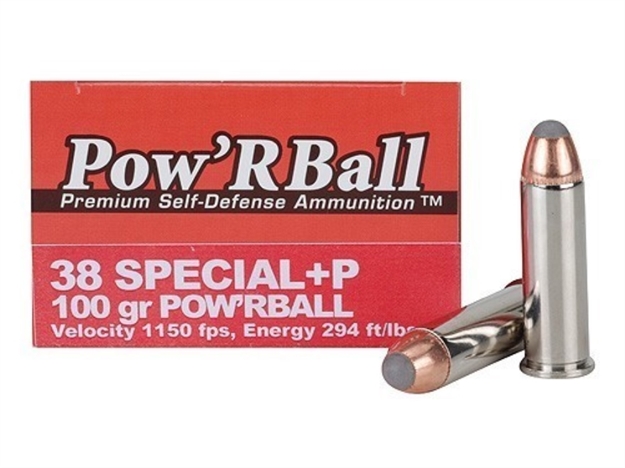 Picture of Corbon 38 Special+P 100Gr Pow'rball 20Rd 25Bx/Cs PB38100/20 757750357242