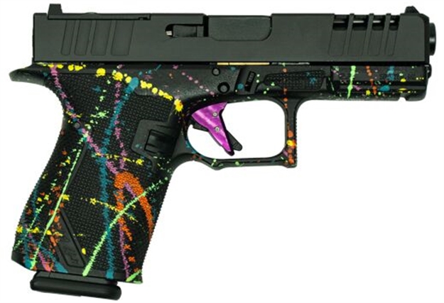 Picture of  Great Lakes Firearms Gl19sblk Striker  9Mm 15+1 4" Front/Rear Serrations Cerakote Splatter Black 638457790658