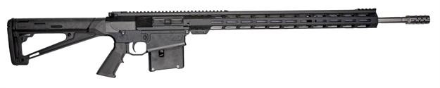 Picture of Great Lakes Firearms Gl10la30-06Ssblk Ar-10  30-06 Springfield 5+1 24", Black, 20" M-Lok Handguard Fixed Hogue Overmolded Stock, A2 Grip, Muzzle Brake GL10LA3006SSBLK 638457792935