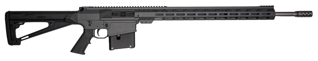 Picture of Great Lakes Firearms  Ar-10  30-06 Springfield 5+1 24" Stainless Threaded Barrel, Sniper Gray Cerakote Aluminum Receiver W/Picatinny Rail, Hogue Fixed Black Polymer Stock, Mil-Spec Grip GL10LA3006SSSNP