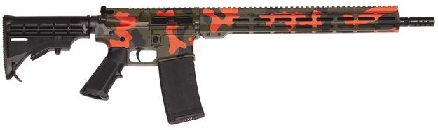 Picture of  Great Lakes Firearms Gl15223mcmp Ar-15 Mission 223 Wylde 30+1 16", Deer Camp Camo Rec/15" M-Lok Handguard, Black Carbine Stock & A2 Grip, Muzzle Brake
