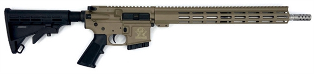 Picture of  Great Lakes Firearms Gl15350ssfde16 Glfa  350 Legend 5+1 18" Stainless Threaded Barrel, Flat Dark Earth Cerakote Picatinny Rail Aluminum Receiver, M-Lok Handguard, Black Synthetic Stock, Mil-Spec Grip