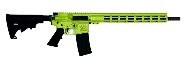 Picture of Great Lakes Firearms & Ammo Ar15 Splatter 223 Wylde 16" Nit Bbl Zombie Green GL15223 S-ZOM 638457791501