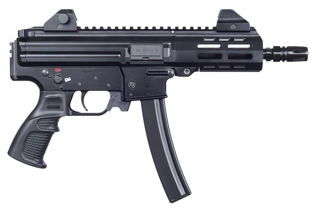 Picture of  Global Defense Gdsa9bk98 Sa-9  9Mm Luger 30+1 6.50" Black Threaded Barrel, Black Aluminum Picatinny Rail Receiver, Black Polymer Grip