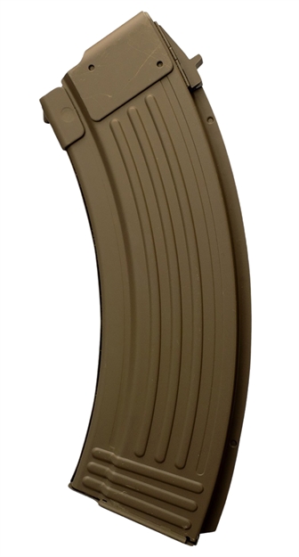 Picture of  Global Ordnance Llc 810091157466   30Rd Fully Ribbed 7.62X39mm Fits Ak-47 Fde Steel