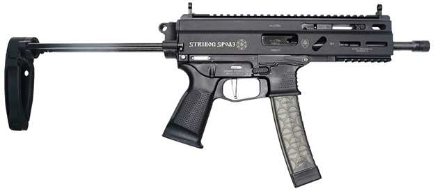 Picture of Grand Power 850003223124 Stribog Sp9a3 9Mm Luger 30+1 Black Pdw Tailhook Brace SP9A3-PDW