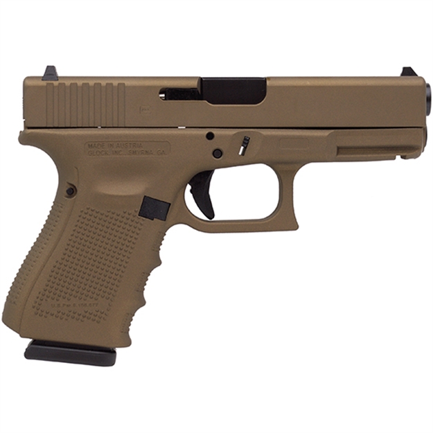 Picture of Glock 19 Gen 4 9Mm 4.02 Full Burnt Bronze Cerako