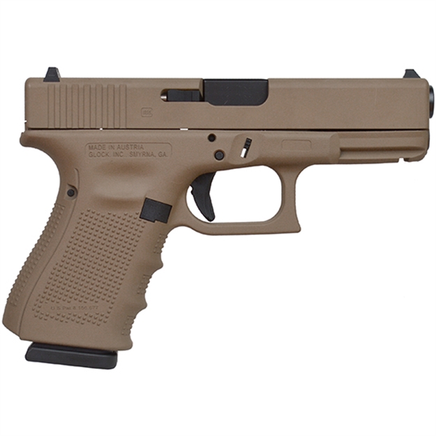 Picture of Glock 19 Gen 4 9Mm 4.02 Full Fde Cerakote