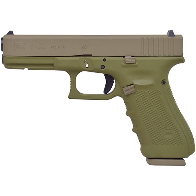 Picture of Glock 22 Gen4 40Sw 4.49 15Rd Bazooka Green Fde