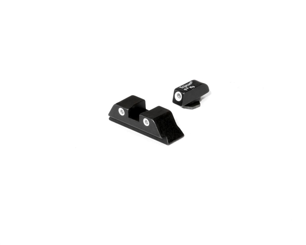 Picture of Glock 3 Dot Night Sight Set High Rear For Calibers 10Mm And .45 Auto