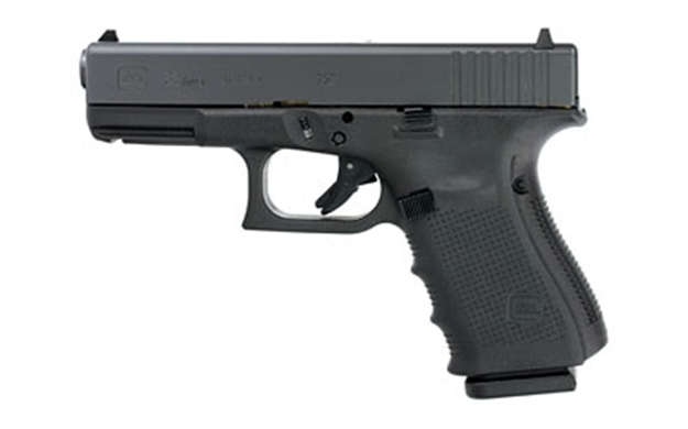 Picture of  Glock Pg3250203 G32 Gen4 Compact 357 Sig  4.02" Barrel 13+1, Black Frame & Slide, Finger Grooved Rough Texture Grip, Modular Backstrap, Reversible Mag. Catch, Safe Action Trigger