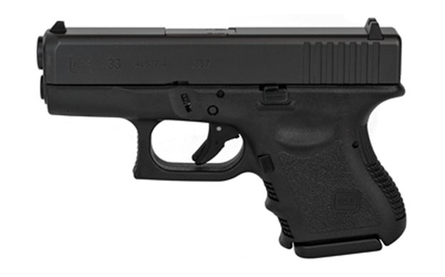 Picture of Glock G33 Standard Semi Auto Pistol 357 Sig, 3.5 In, Poly Grp, 9+1 Rnd, Fixed, Sub Compact Blk Frame PI3350201