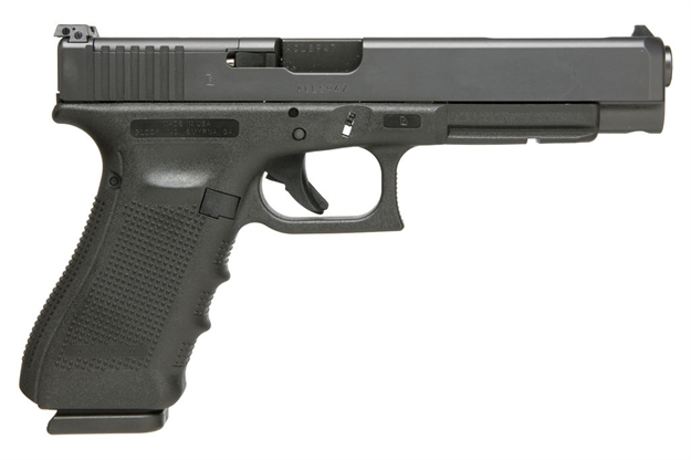 Picture of Glock G34 Gen4 9Mm 5.3" Optic Ready- Optic Not Included 10Rnd, 3 Mags, Blk Adj Sights State Laws Apply UG3430101MOS 764503913792