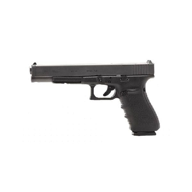 Picture of  Glock Pg4030103mos G40 Gen4 Competition Mos 10Mm Auto 15+1 6.02" Steel Barrel, Matte Black Mos Cut/Serrated Steel Slide, Black Polymer Frame W/Picatinny Rail, Black Interchangeable Backstrap Grip 764503002670