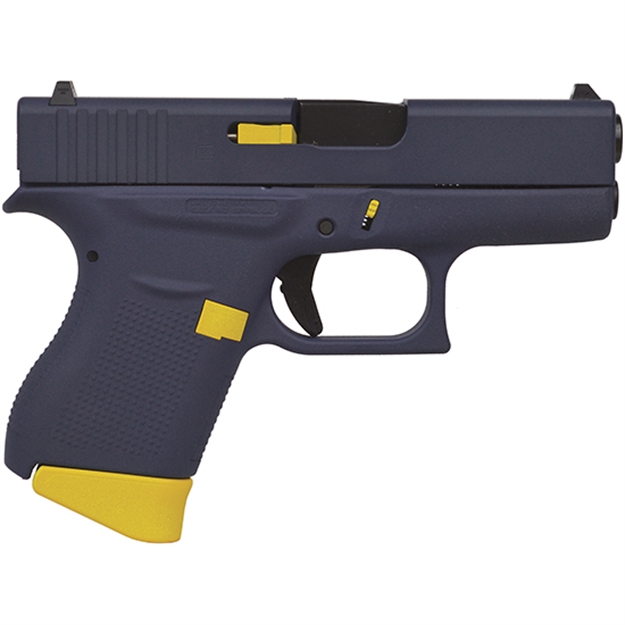 Picture of Glock 43 9Mm 3.39 FS 6R Sky Blue Frame Yellow SL