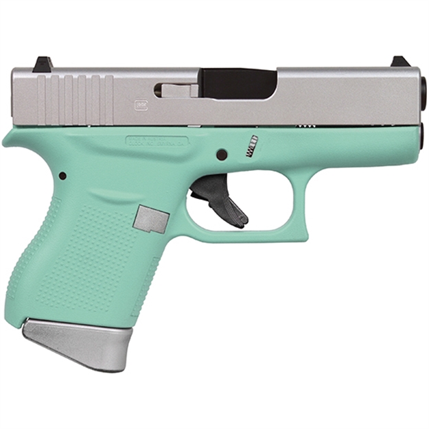 Picture of Glock 43 9Mm 3.39 FS Cerakote Robin's Egg Alu