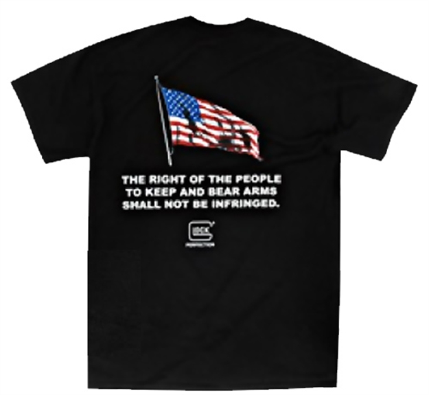 Picture of Glock Aa49011 2Nd Amendment T-Shirt Black Xx-Large Cotton/Polyester Short Sleeve