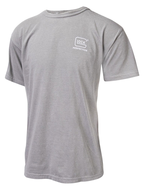 Picture of  Glock Aa75143 Perfection  Gray Cotton Short Sleeve Small