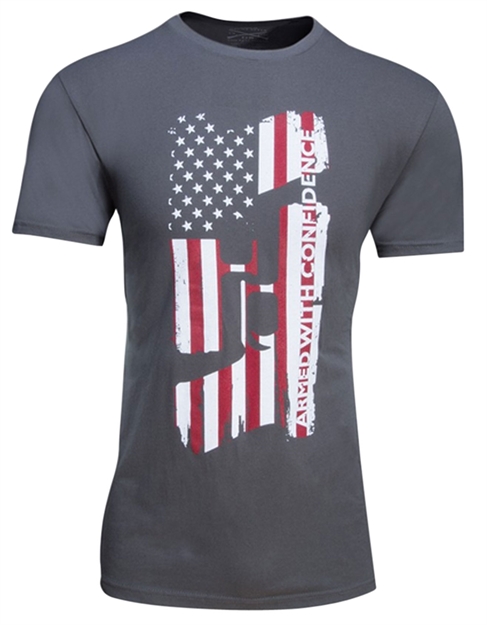 Picture of Glock Ap95142 Confidence Flag Tshirt Black Small
