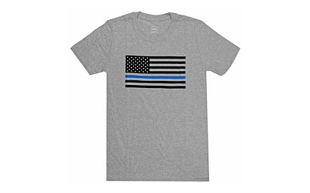 Picture of Glock Ap95657 Discipline & Valor  Extra Large Short Sleeve T-Shirt Gray Cotton/Polyester