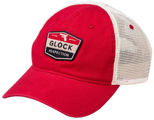 Picture of  Glock Ap95927 Trucker  Red/Cream Relaxed Fit Glock Patch 764503045820