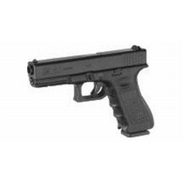 Picture of  Glock Pi1750201 G17 Gen3  *Ca Compliant 9Mm Luger  4.49" Barrel 10+1, Black Polymer Frame & Slide, Finger Grooved Rough Texture Polymer Grip, Safe Action Trigger 764503175022