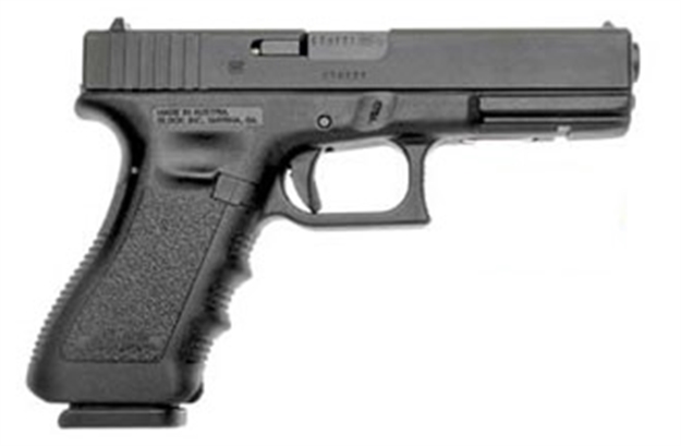 Picture of  Glock Pi2250201 G22 Gen3  *Ca Compliant 40 S&W  4.49" Barrel 10+1, Black  Frame & Slide, Finger Grooved Rough Texture Polymer Grip, Safe Action Trigger 764503225024