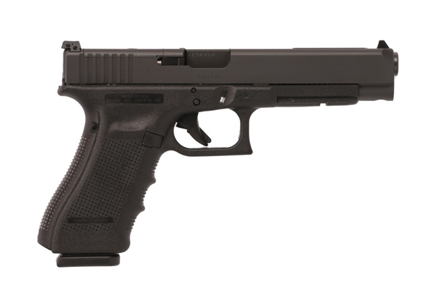 Picture of Glock G35 Gen4 40S&W 5.3" Optic System 3-15Rnd Optic Ready - Optic Not Included. Blk Adj Sights State Laws Apply UG3530103MOS 764503913839