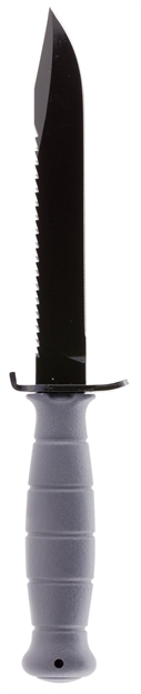 Picture of Glock Kg39180 Field Knife Field W/Sawback 6.5" Spring Steel Hrc55 Phosphate-Treated Clip Point/Saw Polymer Gray
