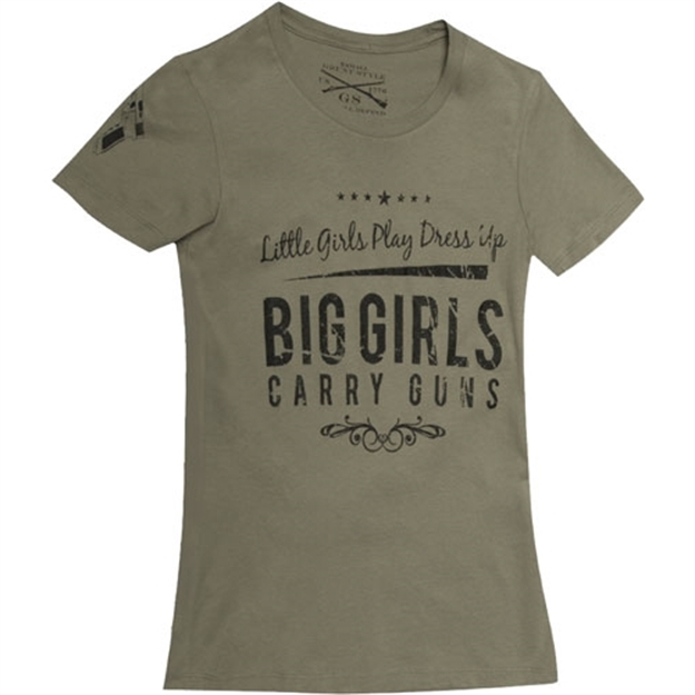 Picture of Glock OD Green Short Sleeve T Shirt Big Girl W/Guns LG <