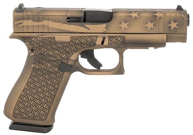 Picture of  Glock Pa4850204frmosbbbwfbwl G48 Compact Mos 9Mm Luger 10+1 4.17" Steel Barrel Serrated W/Mos Cuts Slide Polymer Frame Right Hand