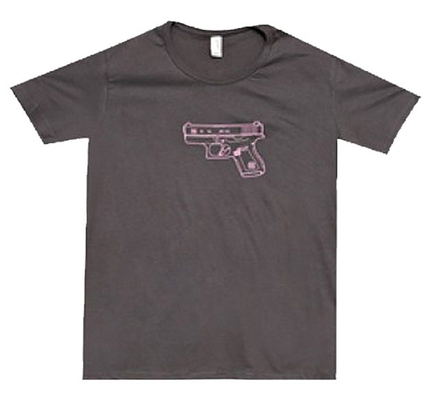 Picture of Glock T-Shirt Ladies G42 Short Sleeve Gray Small Cotton